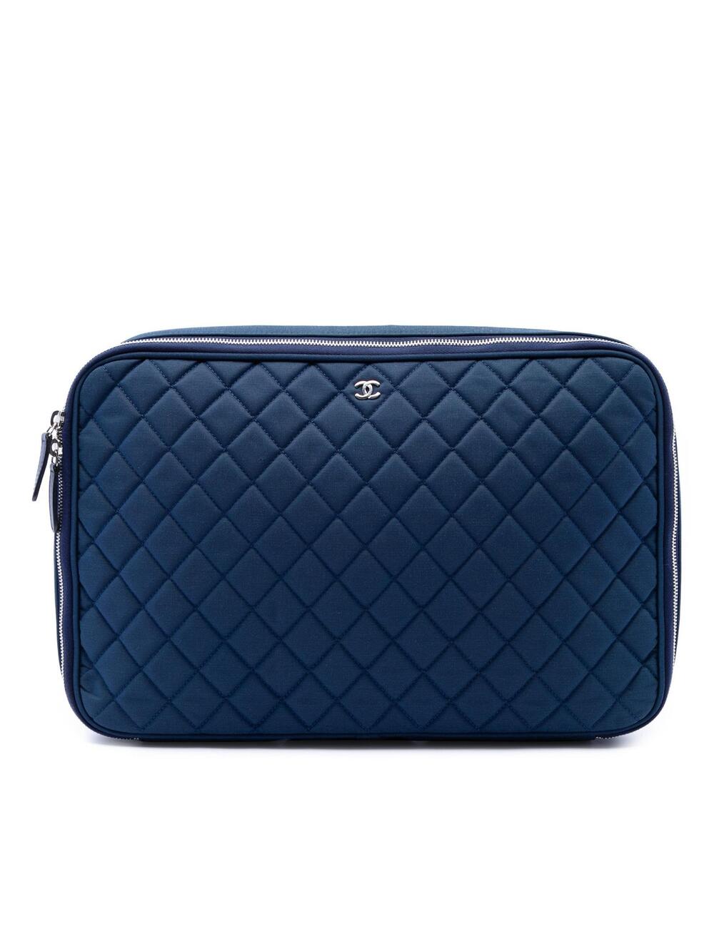 Chanel Cc Quilted Nylon Laptop Case #321164C92B